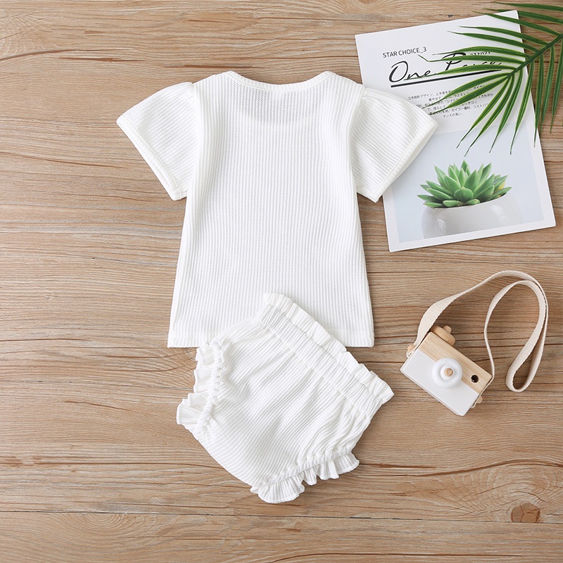 Combo bộ đồ bé gái 6-36 tháng tay ngắn áo phông quần đùi set mùa hè thời trang cho bé trẻ em sơ sinh