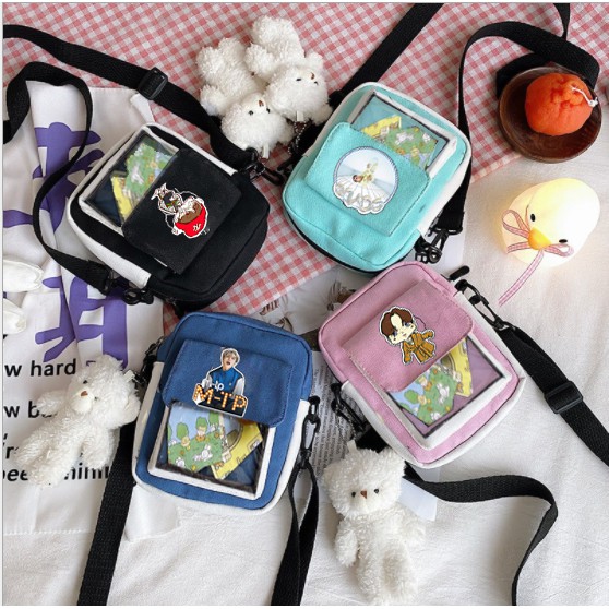 túi trong suốt sơn tùng TCVII14 ita bag mtp túi đeo chéo cute vintage dễ thương hot trend thần tượng hoạt hình idol