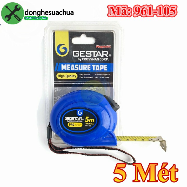 Thước cuộn 5mét Gestar 961-105 hình bầu dục