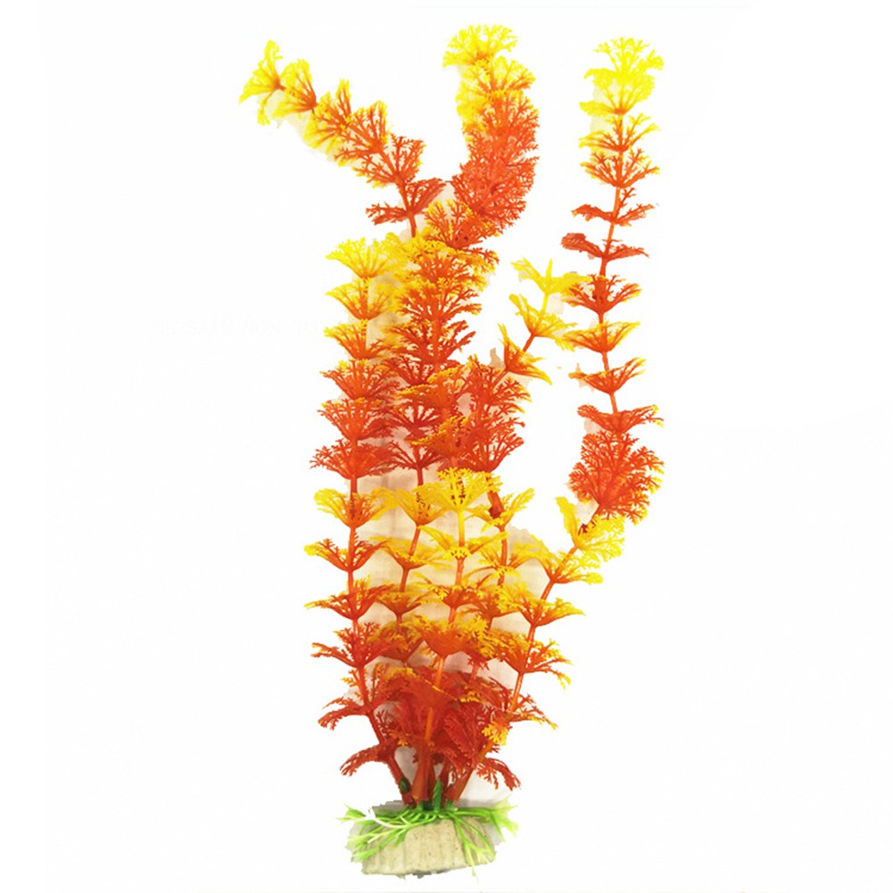 1 / 6 Cây Cỏ Nhân Tạo Trang Trí Bể Cá 30cm