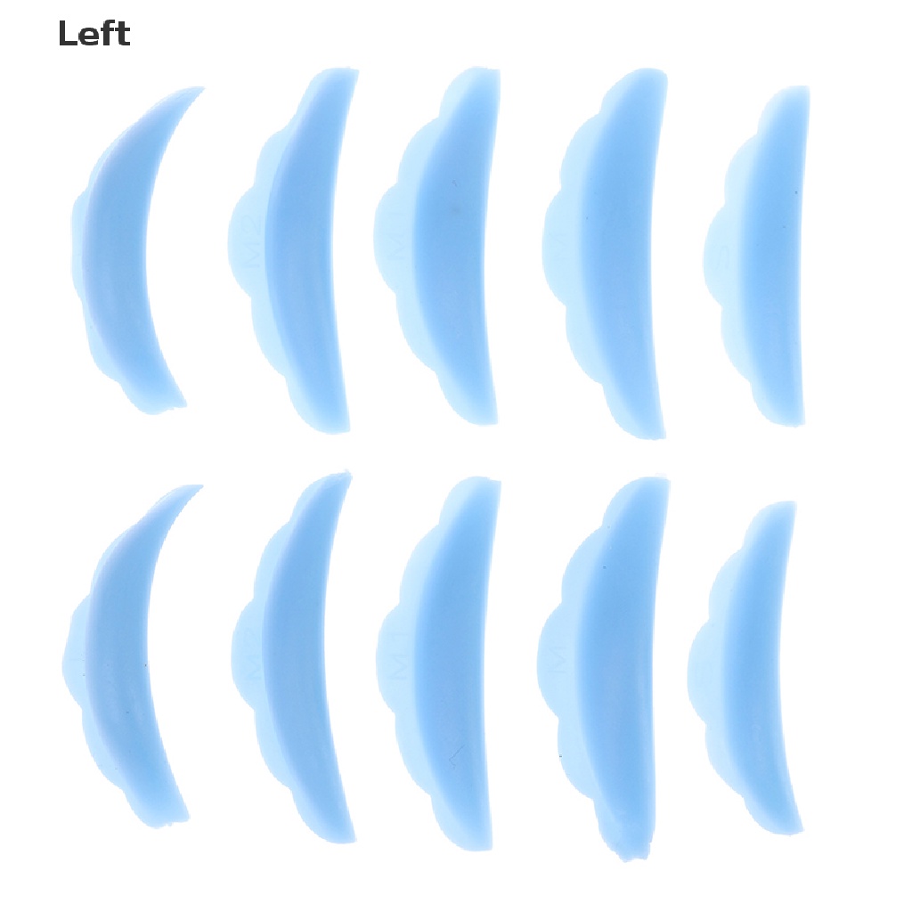 Bộ 10 Đệm Silicone Tái Chế Làm Cong Lông Mi Dễ Thương