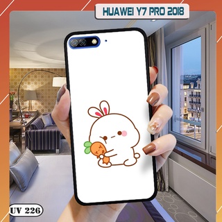Ốp lưng nhám in hình 3D HUAWEI Y7 Pro 2018