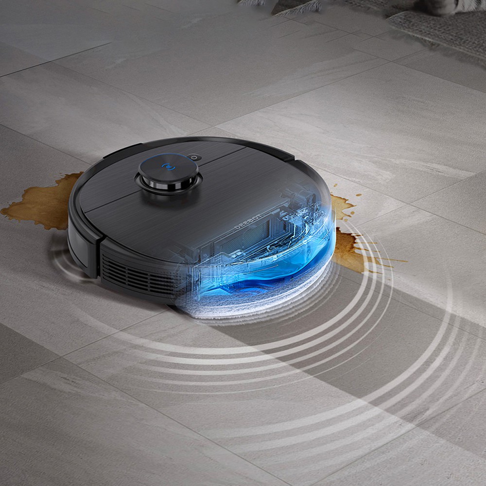 Robot hút bụi lau nhà Ecovacs Deebot T9 Aivi Plus_ Hàng Trưng Bày_- Tự xử lý rác khi vể sạc ID chính hãng Ecovacs