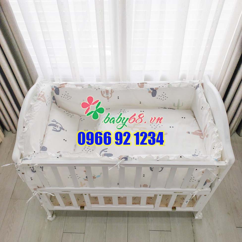 Set quây cũi vải Umoo 9 món cao cấp