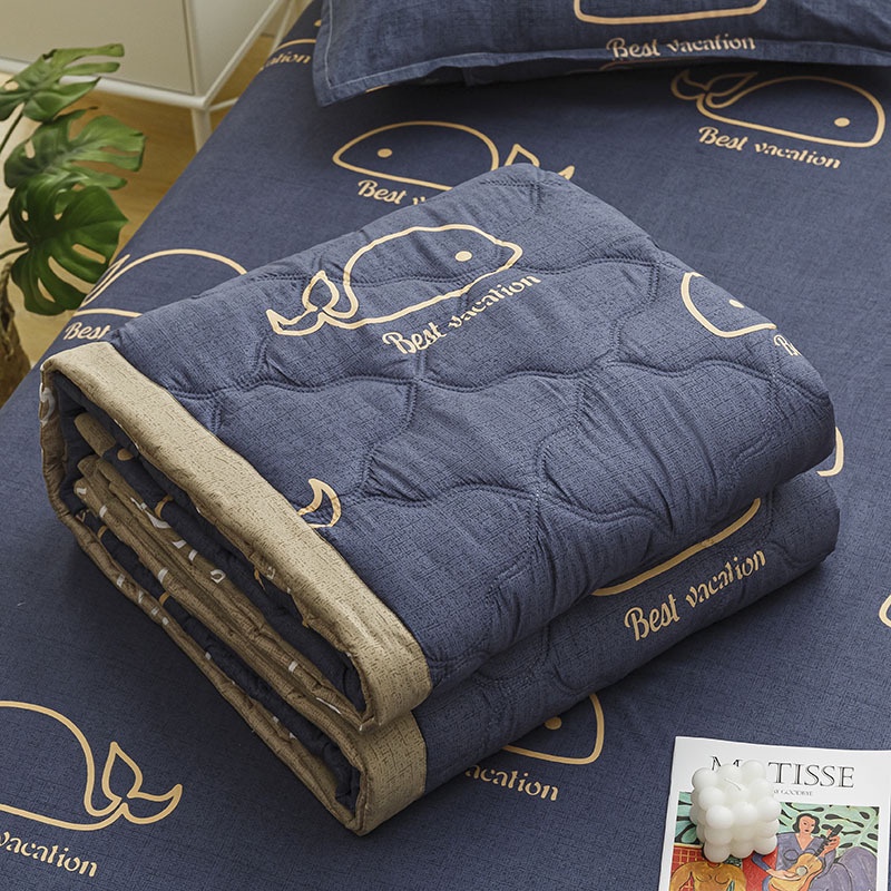 Chăn Đơn / Đôi Chất Liệu Cotton Mềm Mại Thoải Mái In Họa Tiết Hoa Cúc Có Thể Giặt Sạch Dùng Trong Mùa Hè