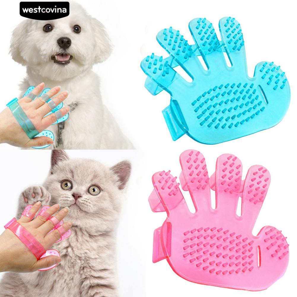 Găng tay mát xa bằng nhựa dành cho thú cưng khi tắm