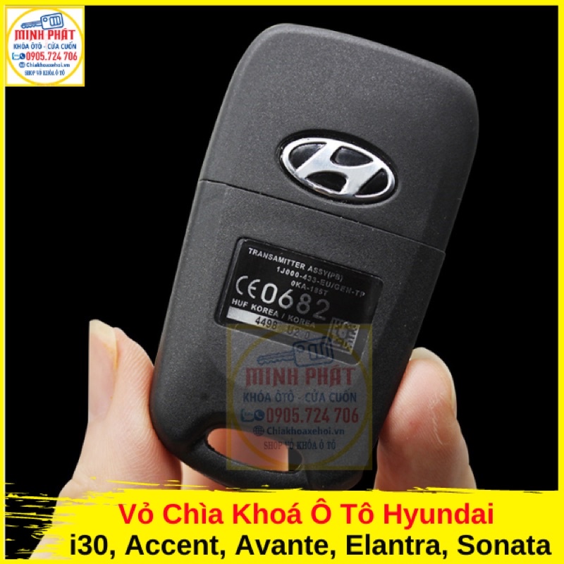 Vỏ Chìa Khoá xe Hyundai Accent, I30, Avante