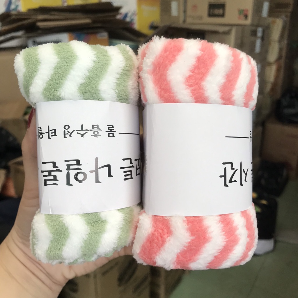 Combo 10 khăn lau mặt, khăn tắm Hàn Quốc Mềm mịn 30x50cm