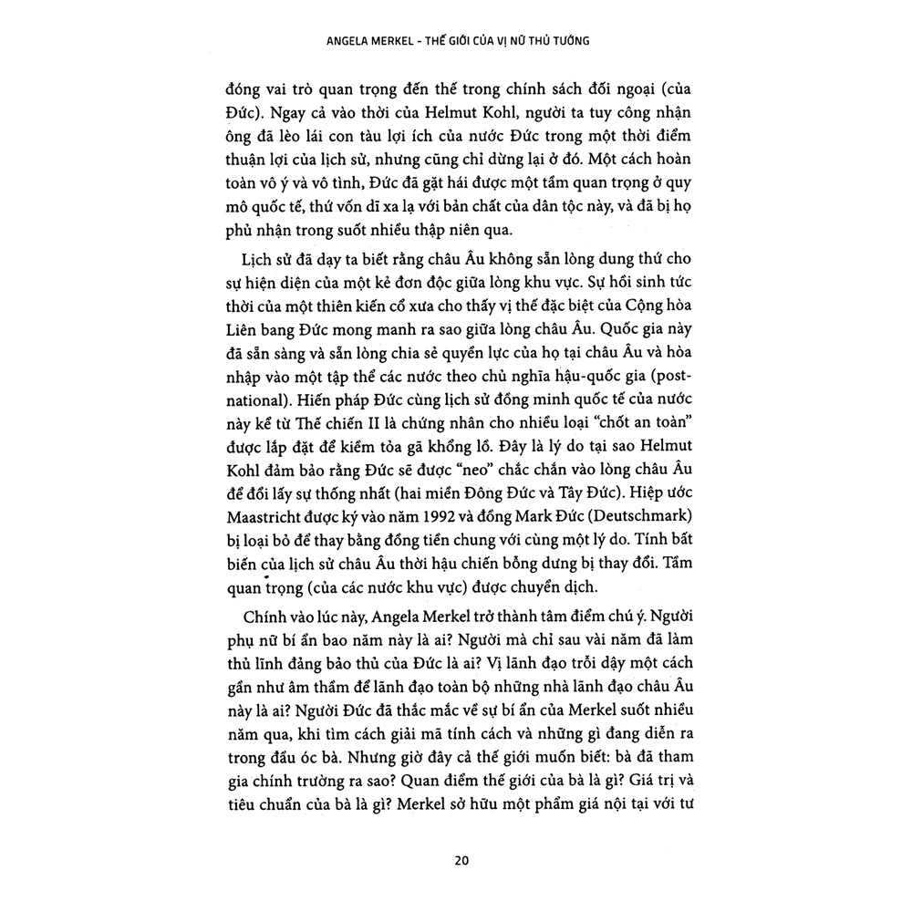 Sách Angela Merkel - Thế Giới Của Vị Nữ Thủ Tướng