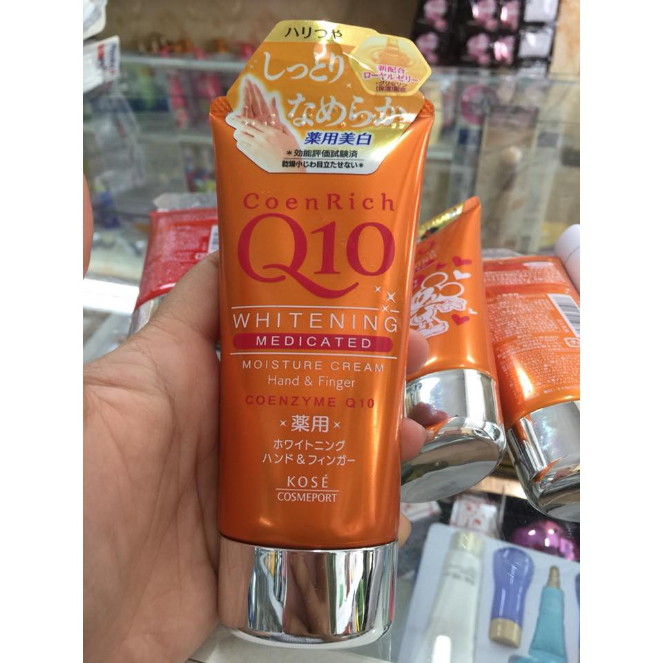 [SIEU HOT]Kem Dưỡng Trắng Da Tay Kose Coen Rich Q10 Whitening Medicated 80gr