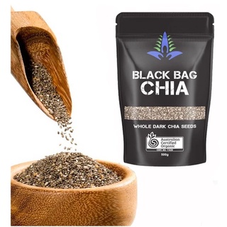 Hạt Chia Úc BLACK BAG Túi Đen 500g Cao Cấp Date Mới Giúp Giảm Cân An Toàn Cho Sức Khỏe