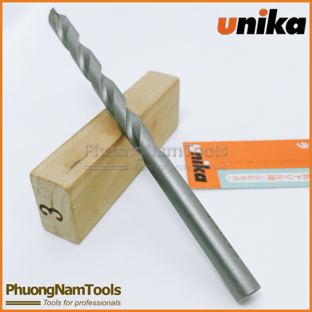 Mũi khoan gạch men, tường 8.0x125mm - Unika đuôi tròn mã TR