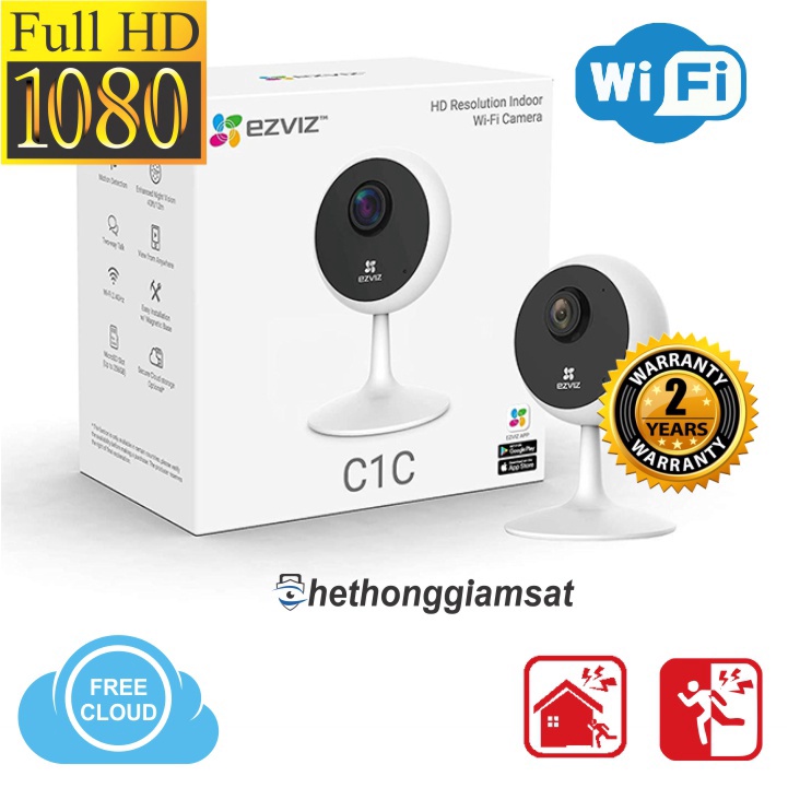 Camera wifi EZVIZ C1C-B 1080P 2Mpx