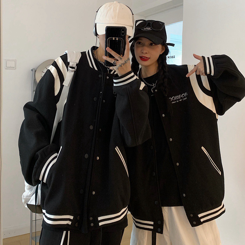 Áo Bomber phong cách Ulzzang Hàn Quốc tay dài cầu vai viền da trắng Givechy cá tính CoolZ C003 | BigBuy360 - bigbuy360.vn