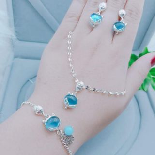 Bộ hồ ly chất liệu bạc ta đủ màu