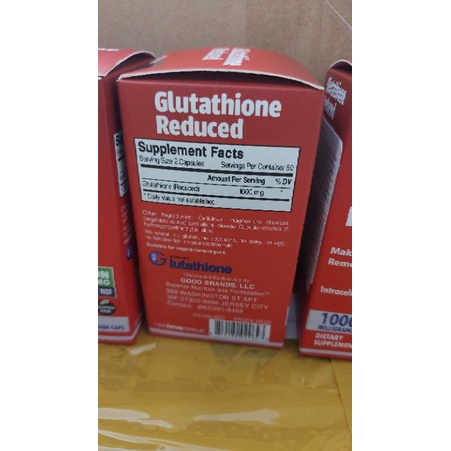 Viên uống hỗ trợ trắng da Glutathione 1000mg hộp 60v date 2024 | Thế Giới Skin Care