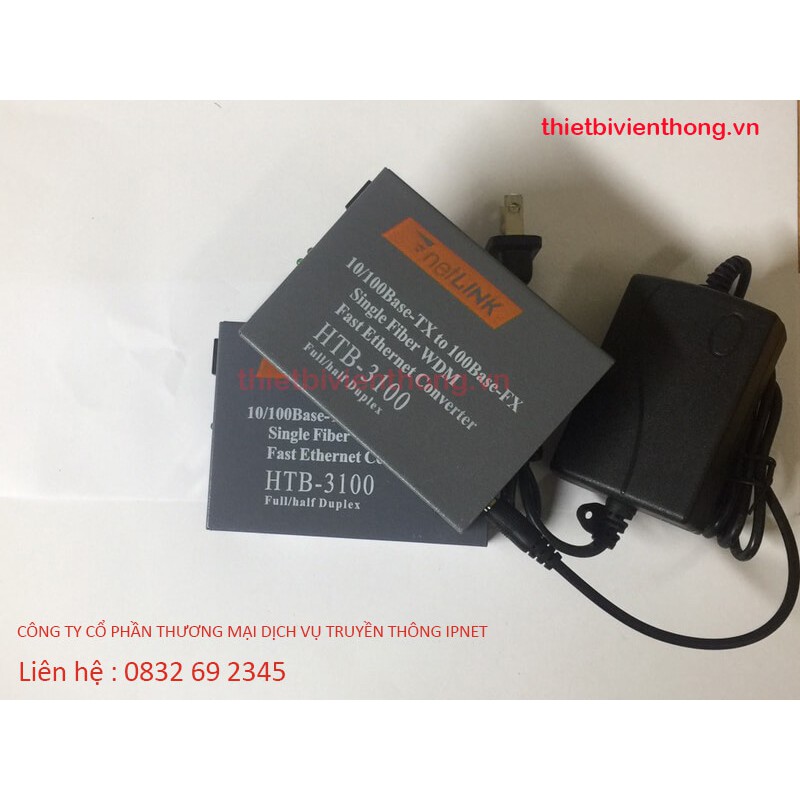 Converter quang HTB-3100 A/B 25Km NetLink