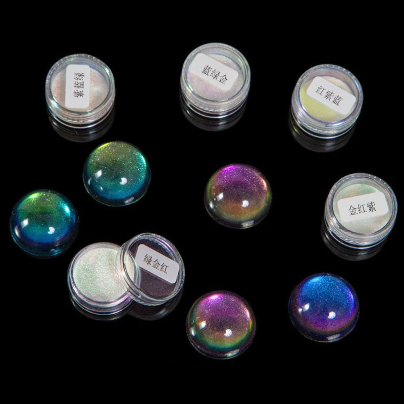Bộ 5 bột màu sắc cầu vồng chất liệu resin epoxy độc đáo