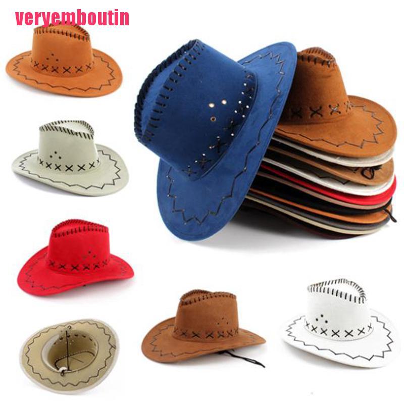 Mũ Xô Cao Bồi Unisex Có Dây Buộc Trưng Bày