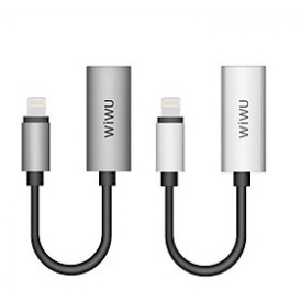 Jack Sạc Và Chuyển Đổi WIWU LT02 Kết Nối Tai Nghe Có Dây 3,5mm Của Bạn Bằng Cáp Adapter Âm Thanh - Hàng Chính Hãng
