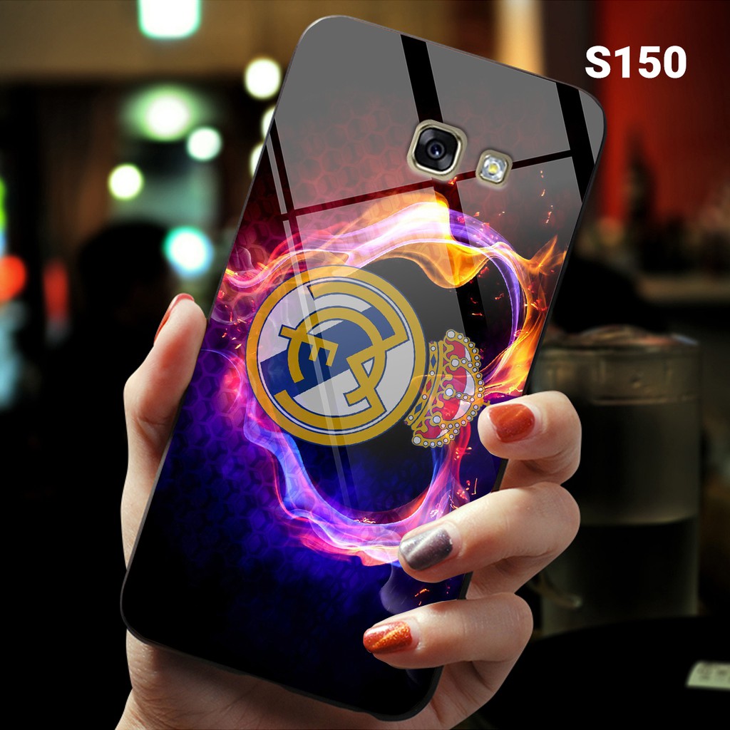 Ốp lưng kính cường lực Samsung Galaxy J4 Plus - J4 Core in hình Logo CLB bóng đá