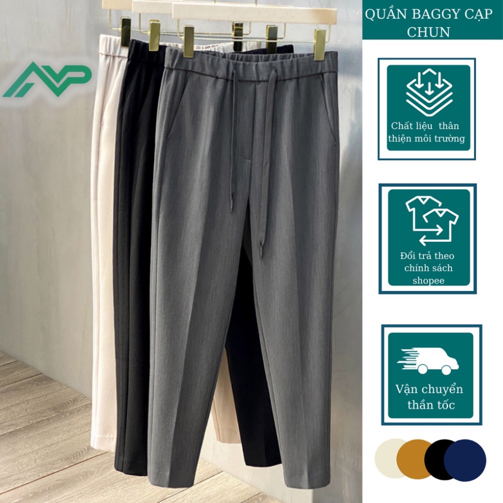 Quần baggy nam NPV cạp chun, quần tây nam 5 màu cơ bản nhiều lưa chọn - Hàng mới về
