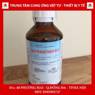 [NHẬP KHẨU NGUYÊN CHAI] Thuốc diệt muỗi / diệt côn trùng Permethrin 50EC (chai 1 lít)