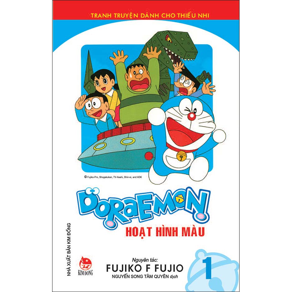 Truyện tranh Doraemon hoạt hình màu - Lẻ tập 1 2 - NXB Kim Đồng