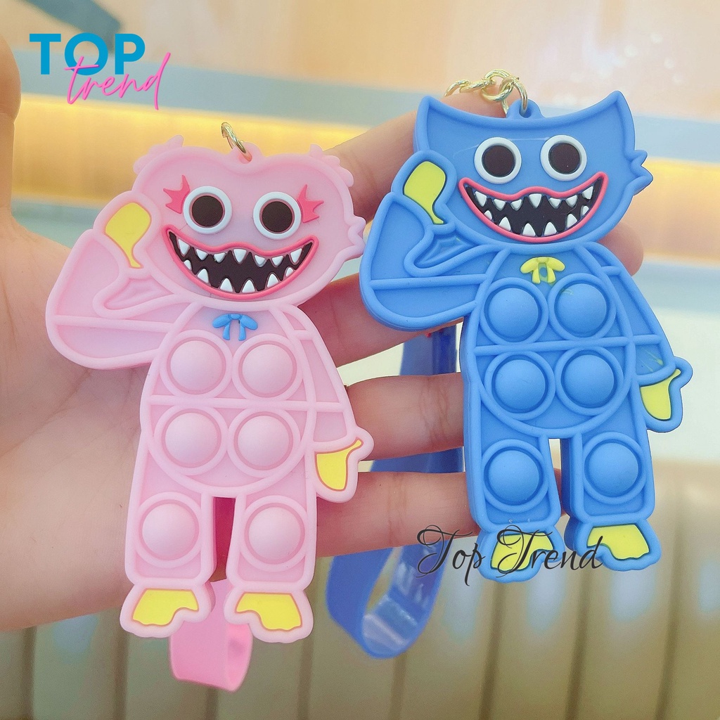 Huggy Wuggy móc khóa Pop it nhân vật game Poppy Playtime, đồ chơi cho bé - Top Trend
