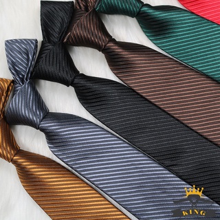 Cà vạt nam màu đen và nhiều màu KING công sở silk lụa kiểu dáng hàn quốc