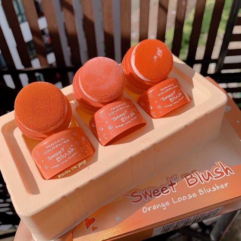 Set 3 Má Hồng Bột Kèm Mút TANAKO Thái Lan Sweet Blush | BigBuy360 - bigbuy360.vn