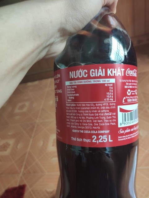 Coca cola chai khủng 2,25l