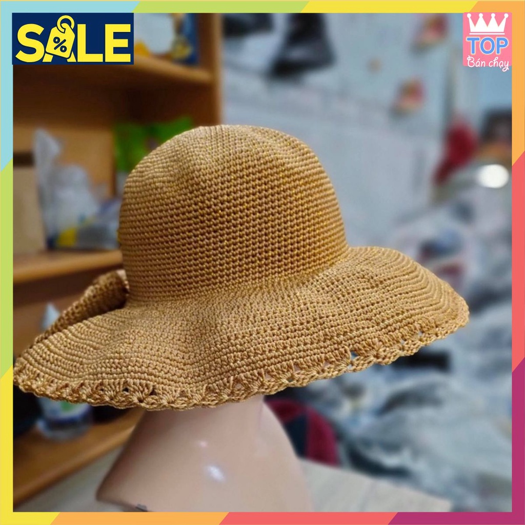 ⚡GIÁ SỐC⚡ Nón handmade rộng vành nơ kiền thân-AVN