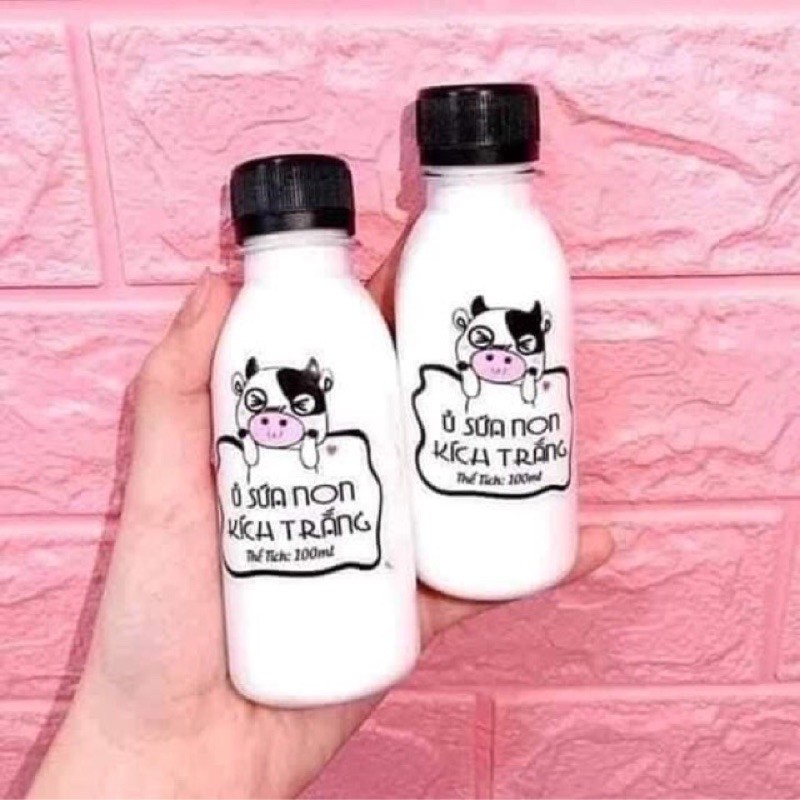 Ủ kích trắng sữa bò non 100 ml bật tone có thể dùng thay sữa tắm