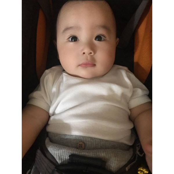 ÁO PHÔNG TRẮNG 100% COTTON CHO BÉ