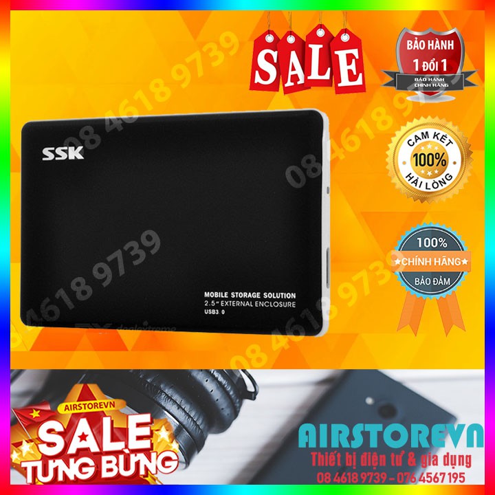 Hộp Box ổ cứng di động SSK HE-v300 Sata 2.5 Cổng USB 3.0- Màu bất kì