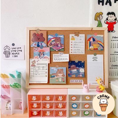 Bảng ghim gỗ bần, ghim tài liệu decor tiện dụng