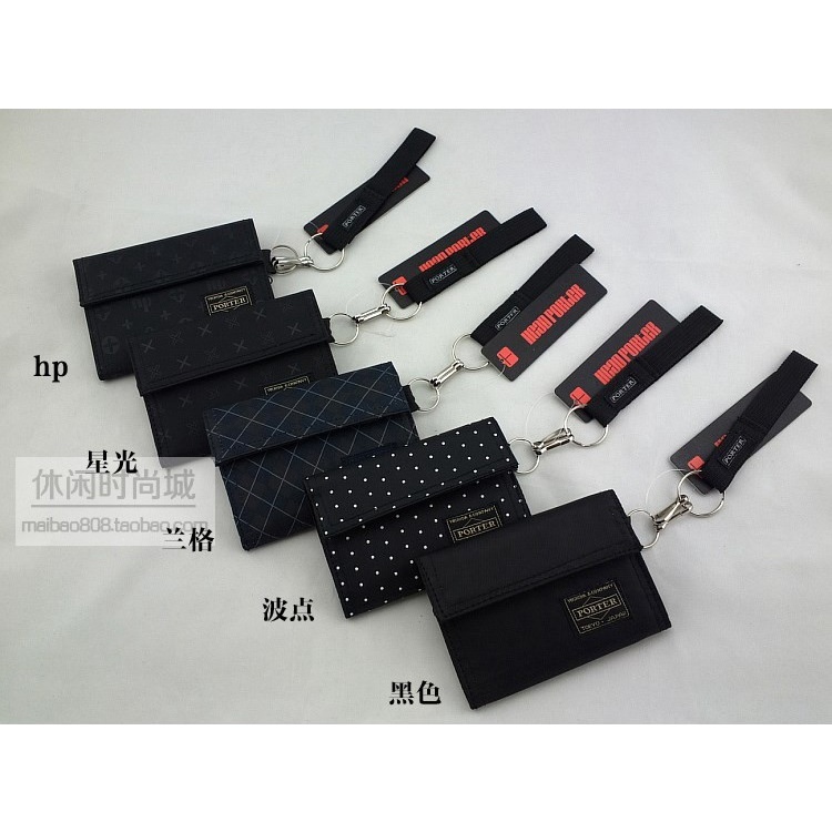 Head porter Japanese tide brand Yoshida Weir short wallet card bag coin bag hand nylon cloth simple