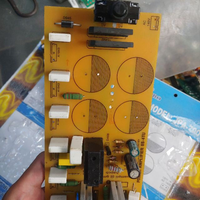 mạch công suất nguồn đơn 16 sò 120v - 140v công suất cao