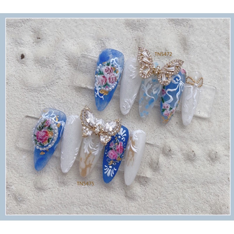 1 Charm Bướm Cao Cấp so Hot, cánh bướm chuyển động, gắn móng Nail