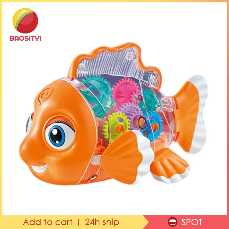 [Baosity1] Đồ Chơi Đèn LED Đuôi Xoay Có Nhạc Thông Dụng Làm Quà Tặng