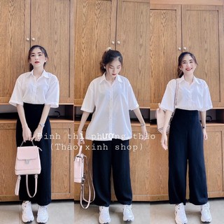 ☘☘(CÓ SẲN )Sơ mi trắng 1 túi (KÈM ẢNH THẬT)