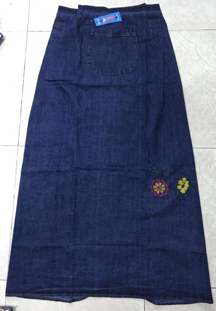 Váy chống nắng jean thêu | BigBuy360 - bigbuy360.vn