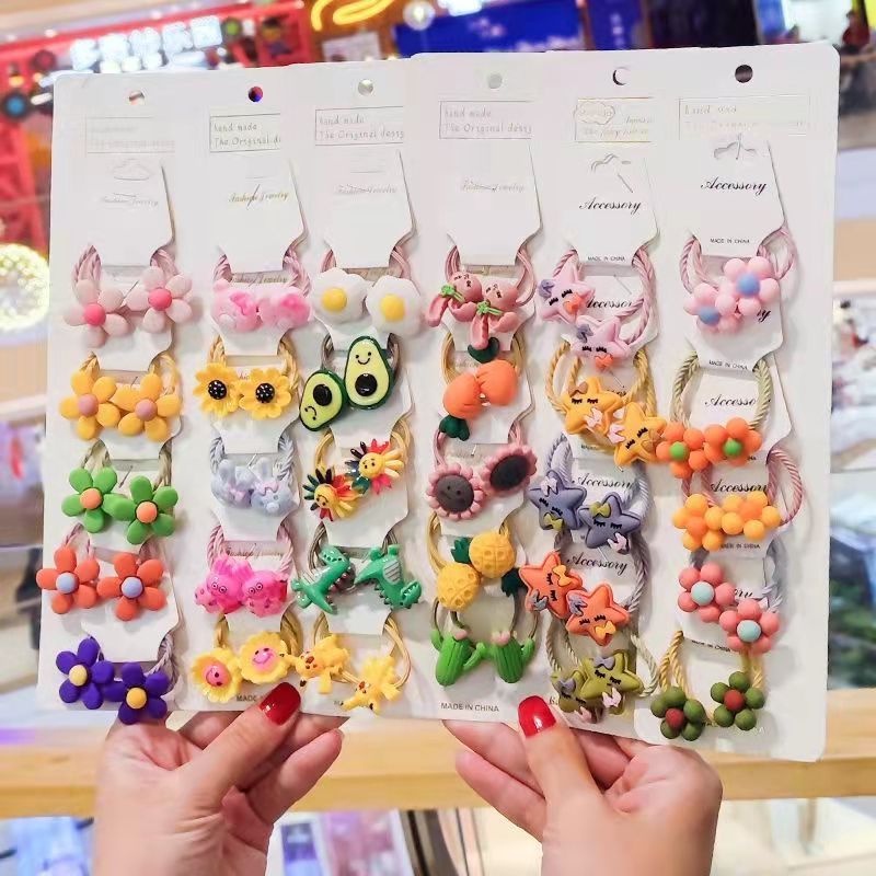 Dây Buộc Tóc Cao Su Nhỏ Dễ Thương Không Đau Cho Bé Gái