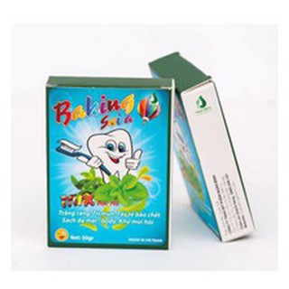 Trắng răng tự nhiên Baking Soda mix bạc hà