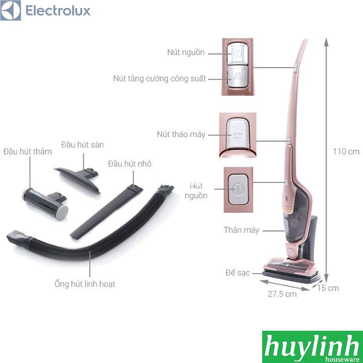 Máy hút bụi không dây dùng pin Electrolux ZB3314AK