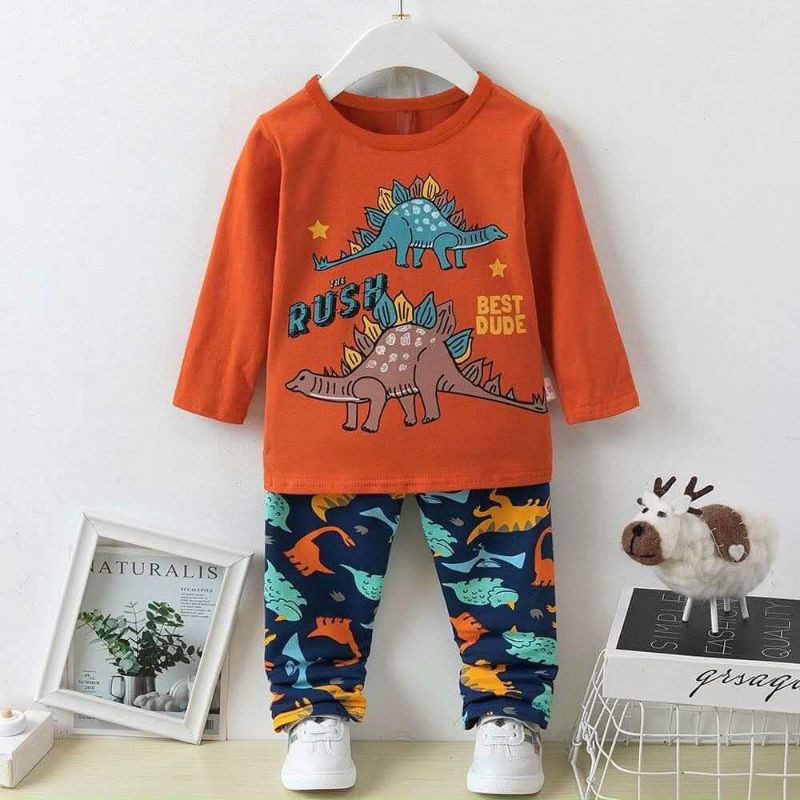 Bộ xuất hàn dài tay mac vuông size nhí