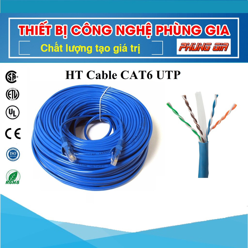 Dây cáp mạng CAT6 1-2-3-4-5 Mét