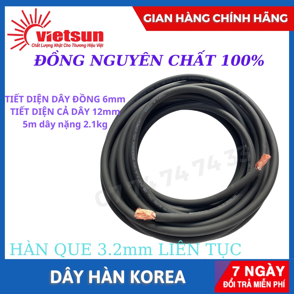 dây cáp hàn 25, dây hàn quốc, dây cáp hàn, dây hàn - 𝑽𝒊𝒆𝒕𝒔𝒖𝒏