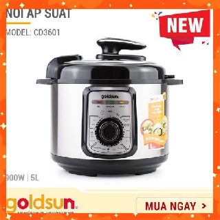 Nồi áp suất điện đa năng goldsun cd3601 - 5l - công suất 900w - hàng chính hãng - bảo hành 12 tháng